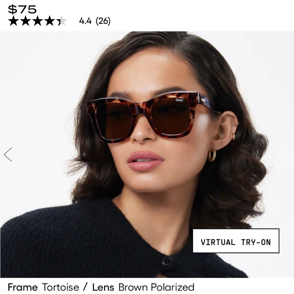 Quay Women’s Sunglasses Polarized After Hours OS brown